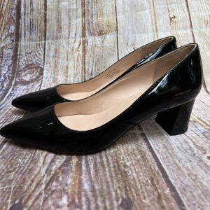 Kate Spade New York Milan Black Patent Leather Pump Women Low Heel Shoes Size 7